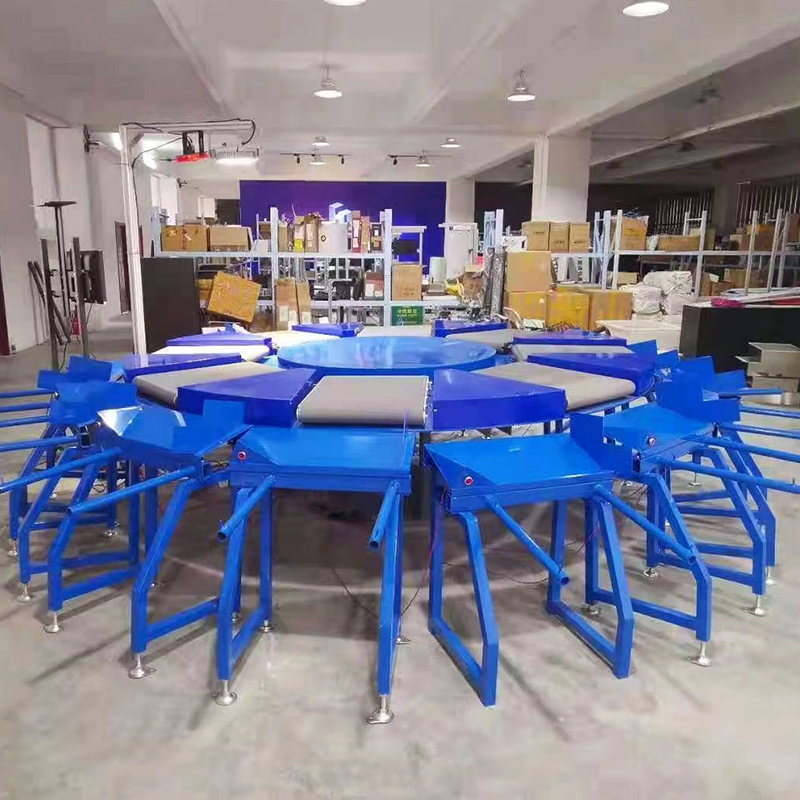 Table Top Sorting Machine Turntable Sorting Machine for Automatic Rotary Sorting of Parcels and ...